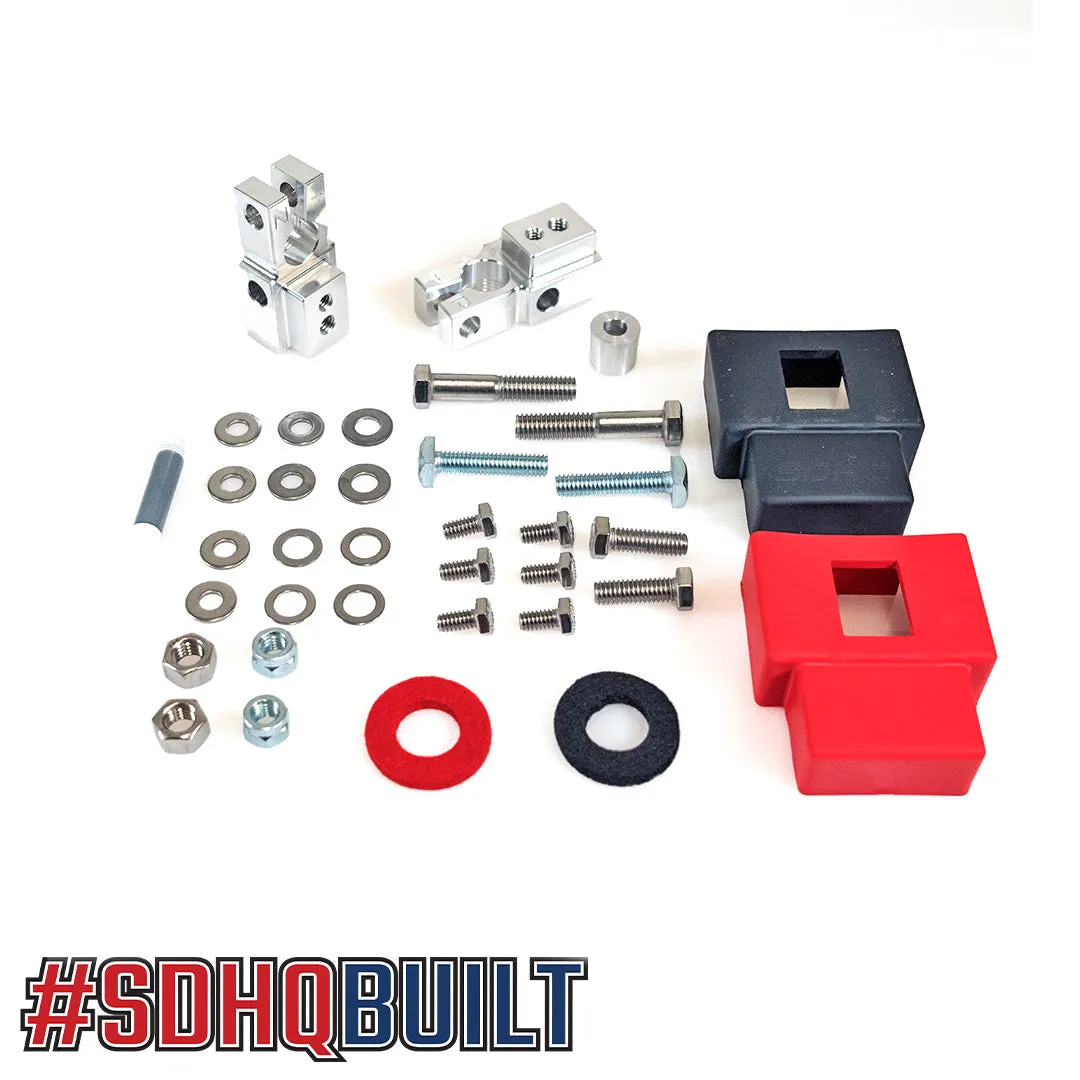 '07-17 Jeep Wrangler JK SDHQ Built Billet Battery Terminal Kit
