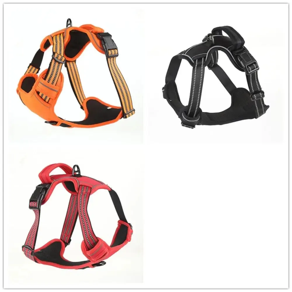 2 Leash Clips Durable no Pull Reflective Control Handle Dog Vest Harness Air Mesh for Small, Medium, and Large Dog