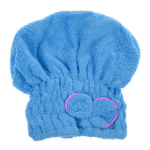 2017 6 Colors Quickly Dry Hair Hat Microfiber Solid Hair Turban Womens Girls Ladies Cap Bathing Tool Drying Towel Head Wrap Hat