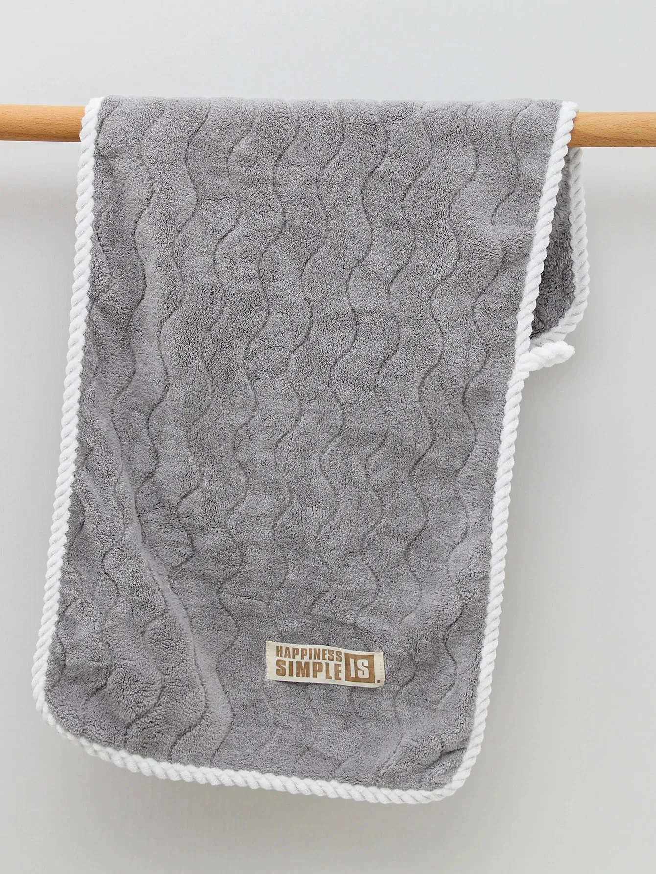 5Pcs [3 Towels 2 Bath Towels] S Pattern Cloth Label Coral Velvet Towels Bath Towel Combo Set, Soft, plaid, Quick and Easy to Dry, Can Be Used for Bathing, Washing,