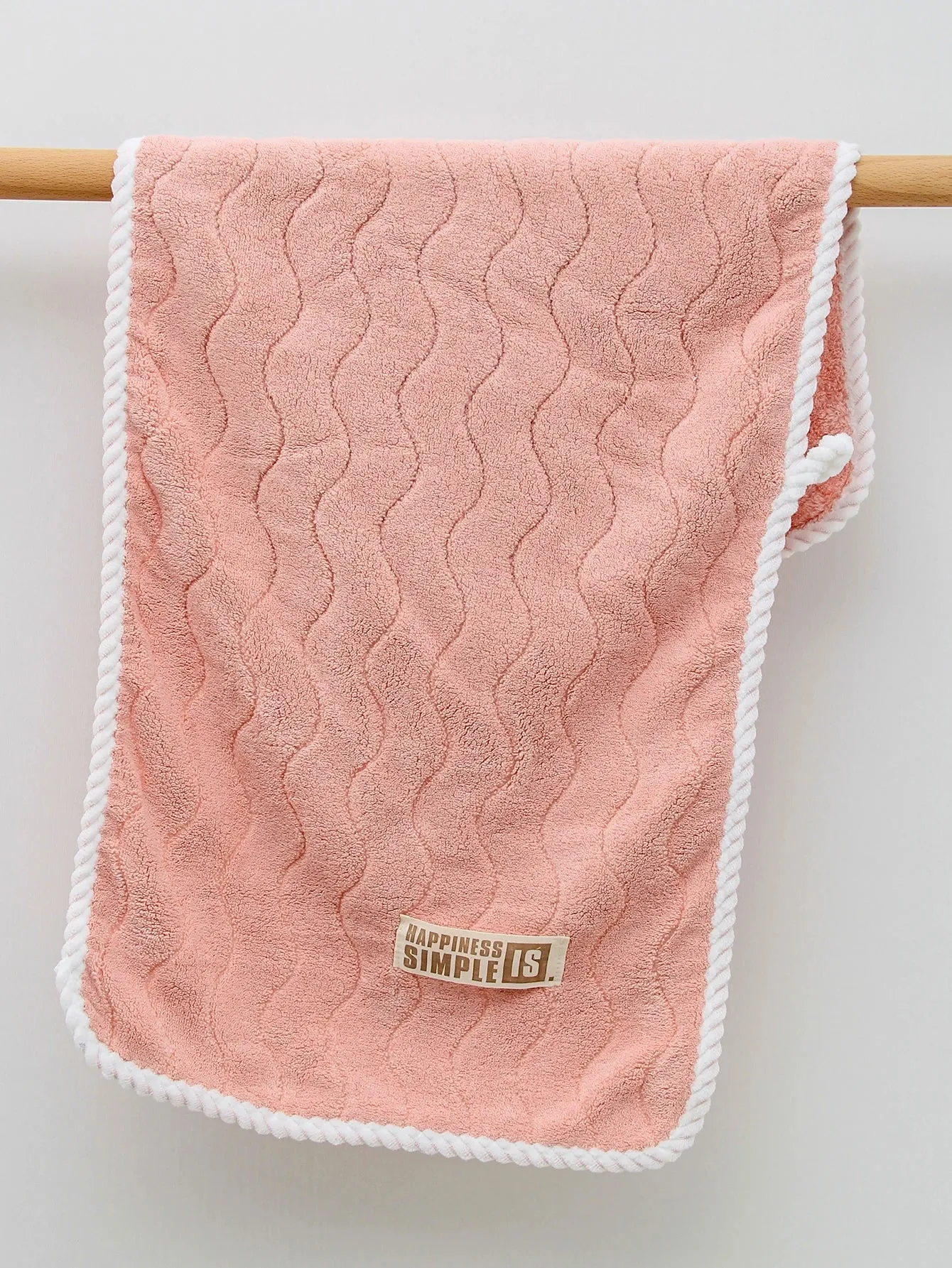 5Pcs [3 Towels 2 Bath Towels] S Pattern Cloth Label Coral Velvet Towels Bath Towel Combo Set, Soft, plaid, Quick and Easy to Dry, Can Be Used for Bathing, Washing,