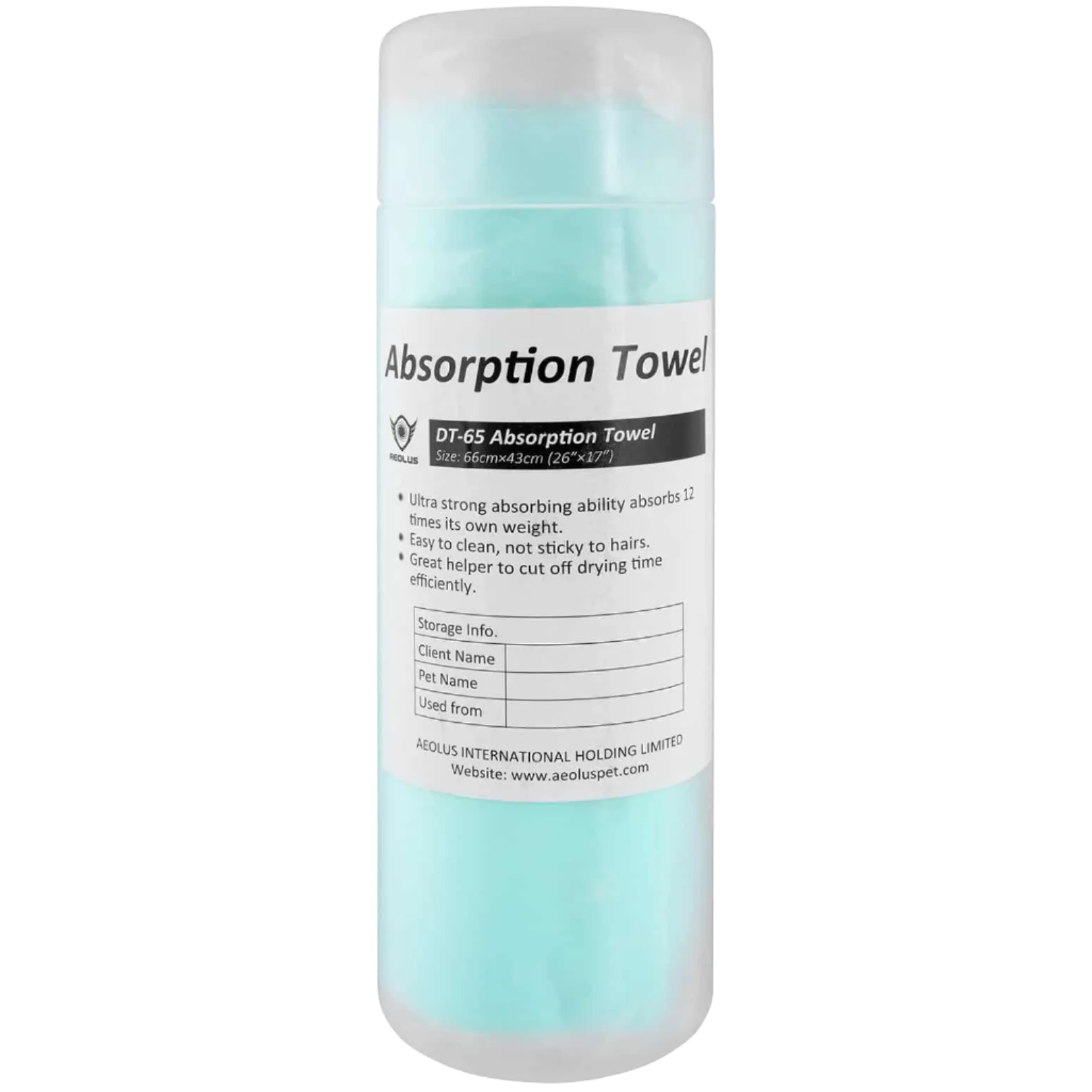 Absorption Towel in Teal by Aeolus