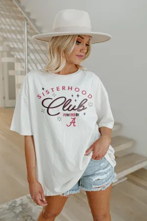 ALABAMA CRIMSON TIDE SISTERHOOD CLUB OVERSIZED CREWNECK TEE