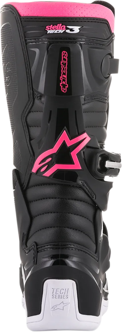 ALPINESTARS Stella Tech 3 Boots - Black/White/Pink - US 9 2013218-130-9