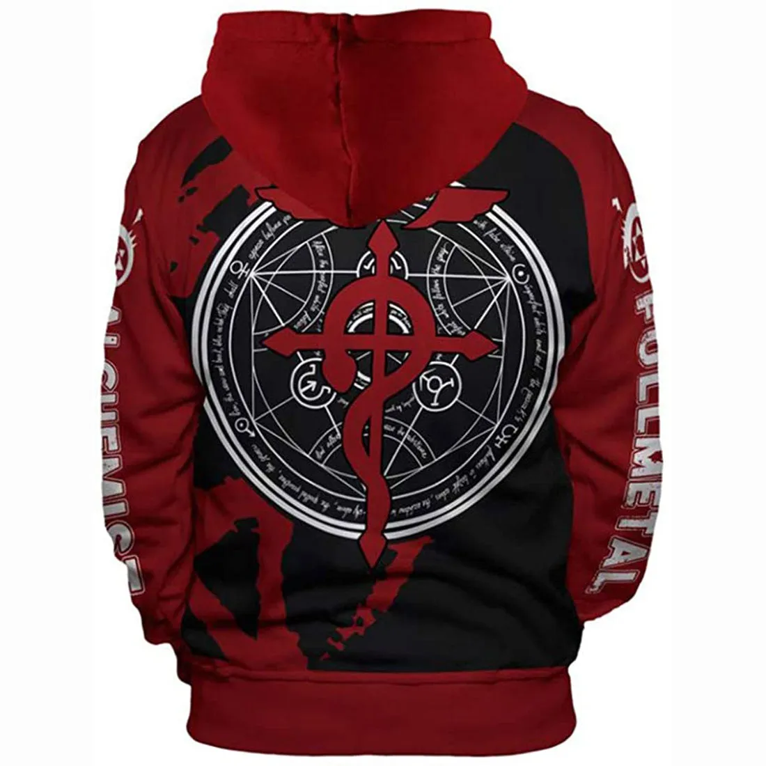 Anime Fullmetal Alchemist 3D Printed Hoodie Sweatshirt Cosplay Costume