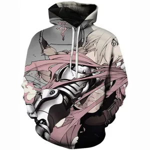 Anime Fullmetal Alchemist 3D Printed Hoodies Unisex Pullover Hoodie Sweater
