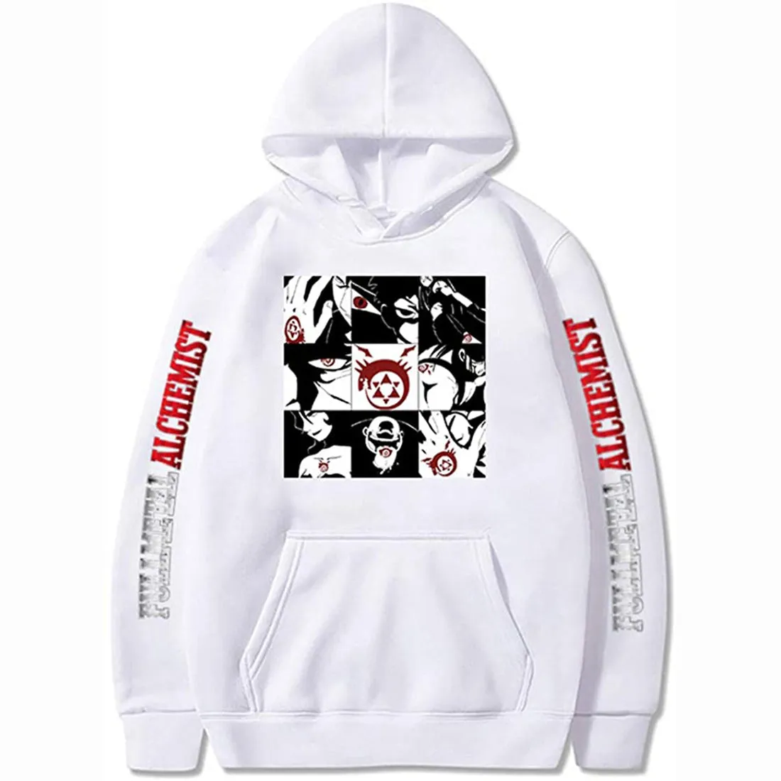 Anime Fullmetal Alchemist Hoodie Edward Elric Fashion Sweatshirt Harajuku All-Match Pullover