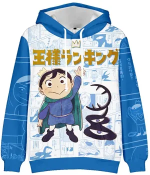 Anime Ranking of Kings Hoodie - Shadow Kage All Over Printed Yellow Sweatshirt