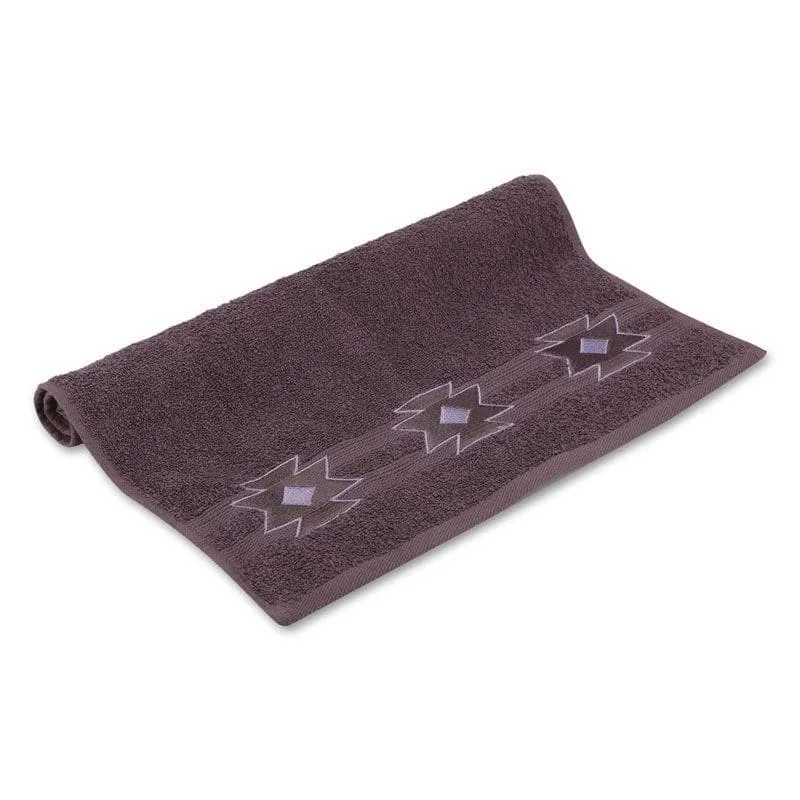 Aqua Ripple Hand & Face Towel (Purple) - Three Piece Set