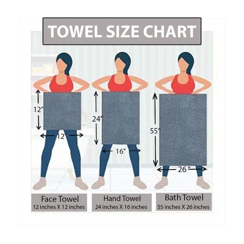 Aqua Ripple Towel (Slate) - Four Piece Set