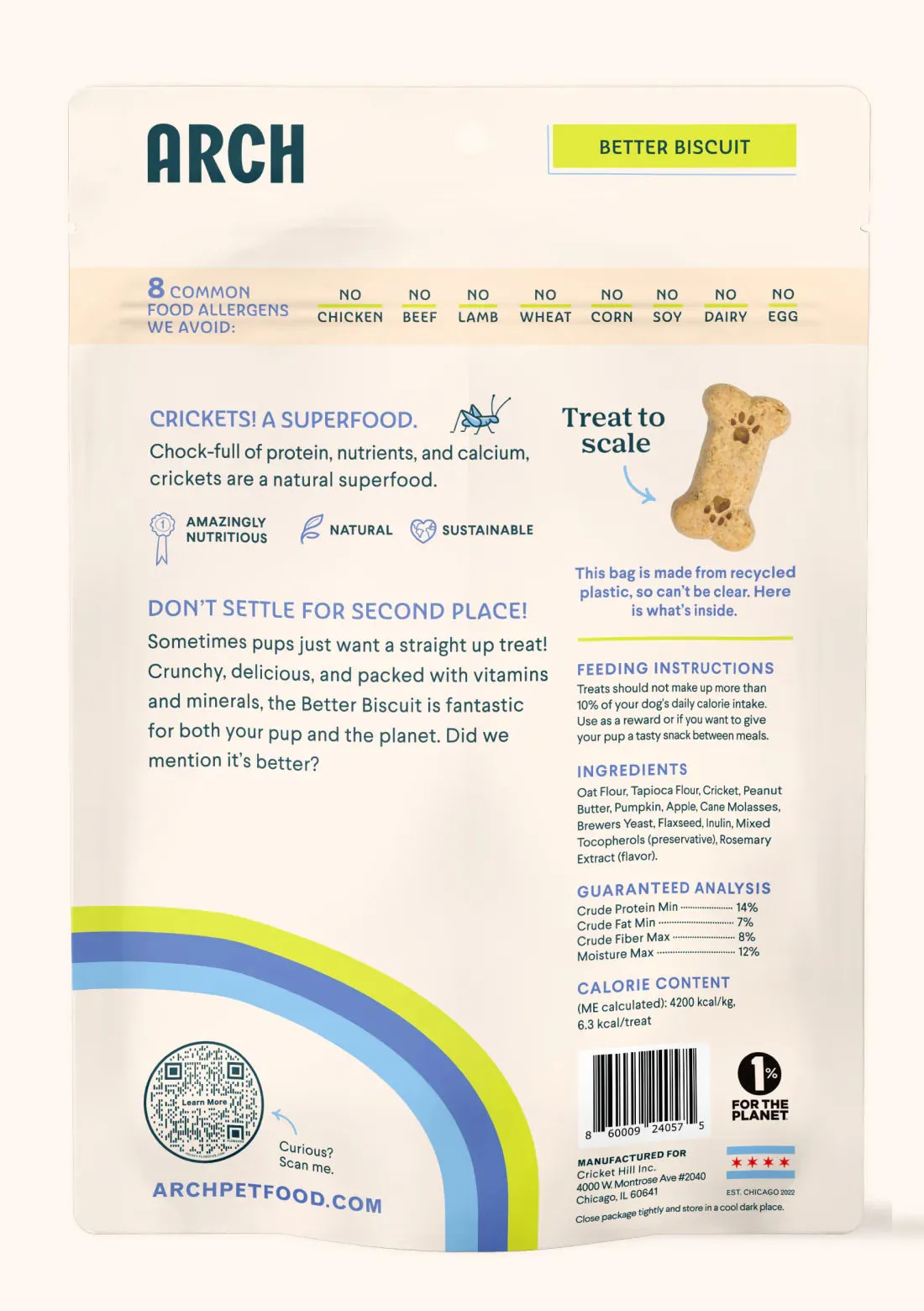 Arch Sustainable Dog Treats - 3 pack