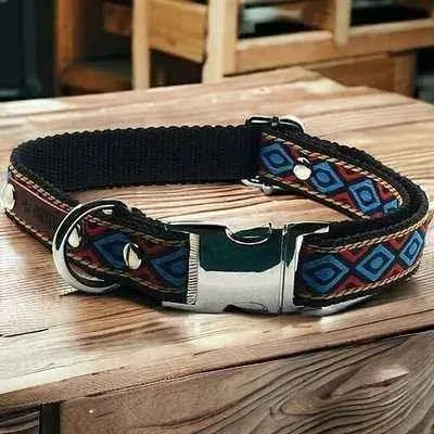 Athena's Personalised Cotton Dog Collar