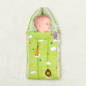 Baby Moo Sleeping Bag Fun In The Jungle Green