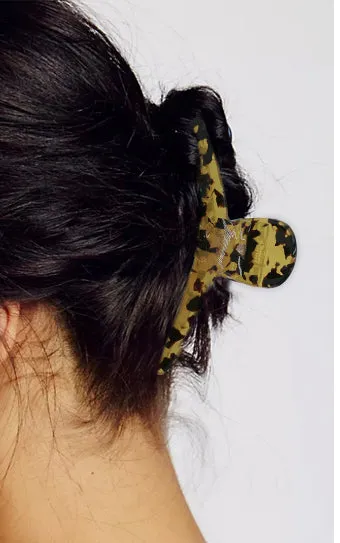 BHL110138 Multi Pattern Single Acrylic Hair Claw