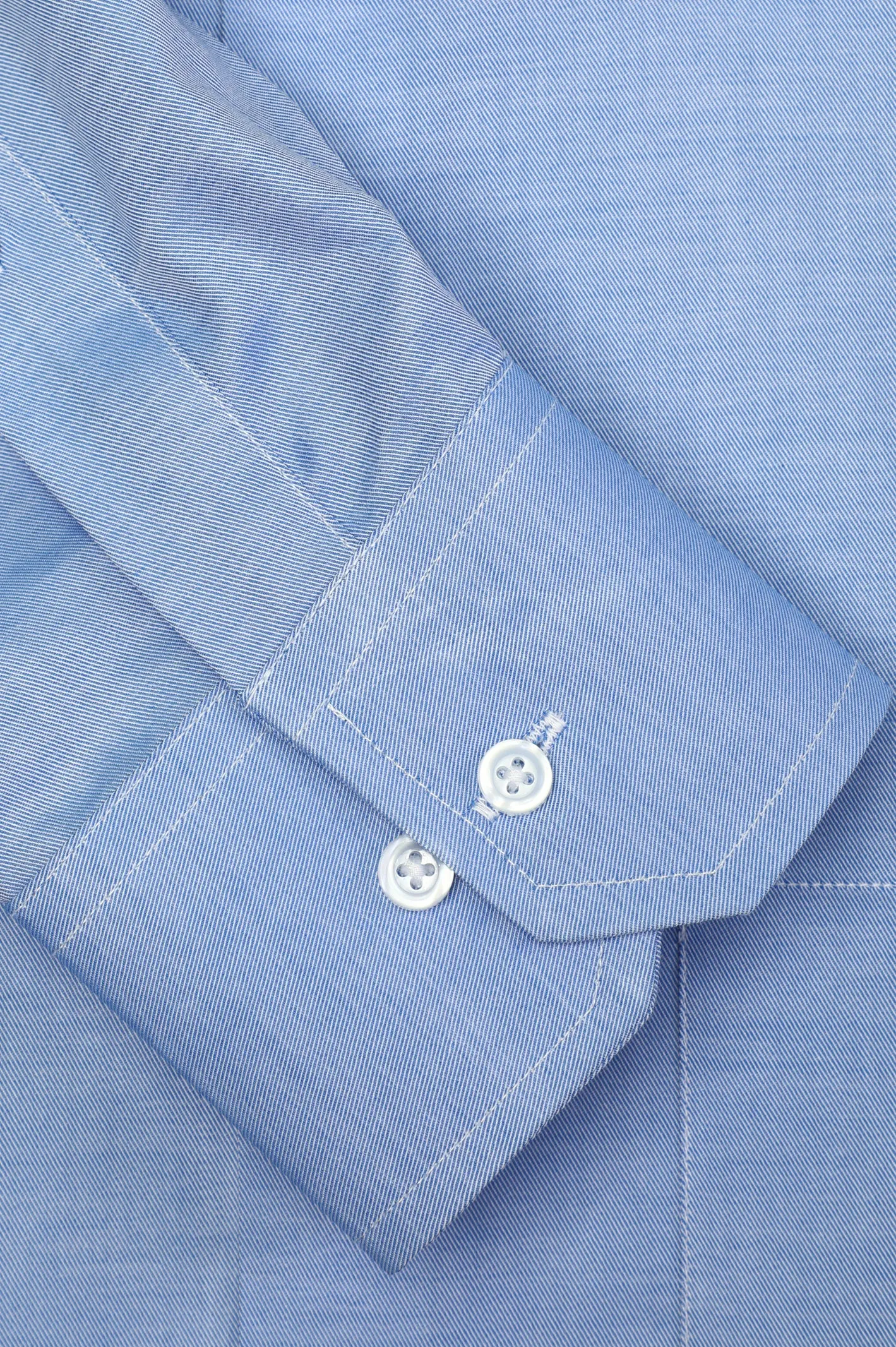 Blue Twill Textured Formal Shirt