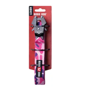 Boss Dog Camo Pink Dog Leash 1.25" x 4'