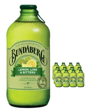 Bundaberg Lemon, Lime & Bitters Multipack, 12 x 375 ml