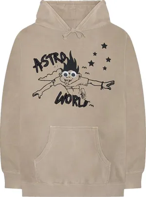 Cactus Jack by Travis Scott Astroworld Look Mom I Can Fly Hoodie 'Tan', Tan