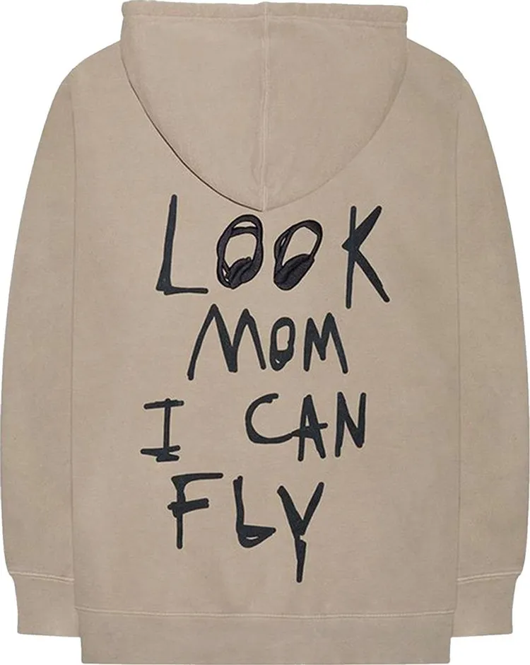 Cactus Jack by Travis Scott Astroworld Look Mom I Can Fly Hoodie 'Tan', Tan
