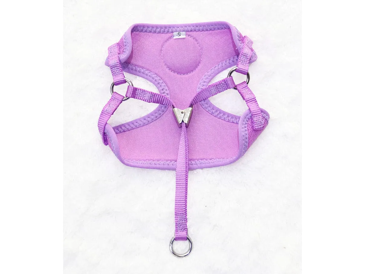 Candy Color Cartoon Bear Nylon Mesh Cat Pull Chest Mix Color