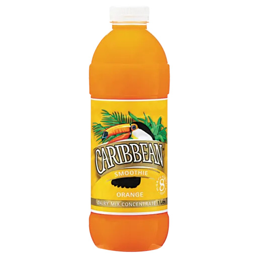 Caribbean Smoothie Orange Flavoured Dairy Mix Concentrate 1L