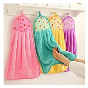Cartoon Animal Microfiber Hanging Hand Towels Kitchen & Wash Basin Accessories(PACK OF 2)