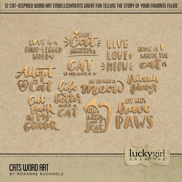 Cats Digital Scrapbook Bundle