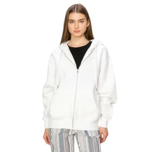 Cloud Fleece Zip Up Hoodie - White
