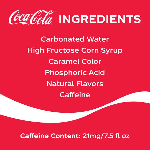 Coca-Cola Mini Soda Soft Drink Coke, 7.5 fl oz, 10 Pack