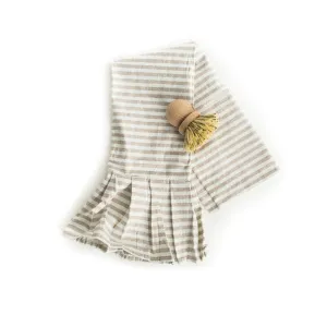 Cream Ruffled Tea Towel