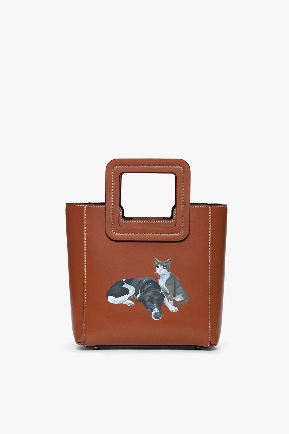 CUSTOM MINI SHIRLEY LEATHER BAG | TAN