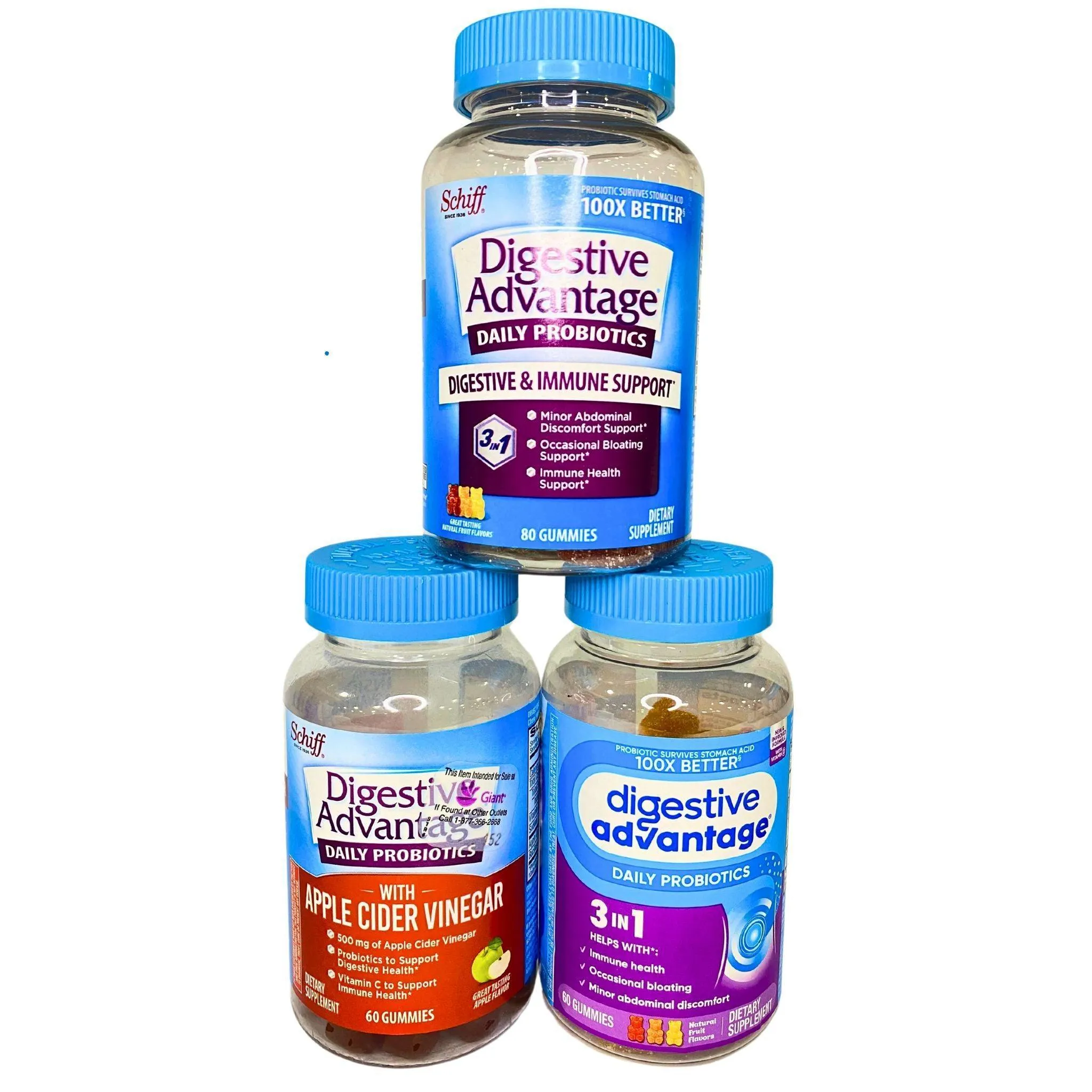 Digestive Advantage GUMMIES Mix (50 Pcs Lot)