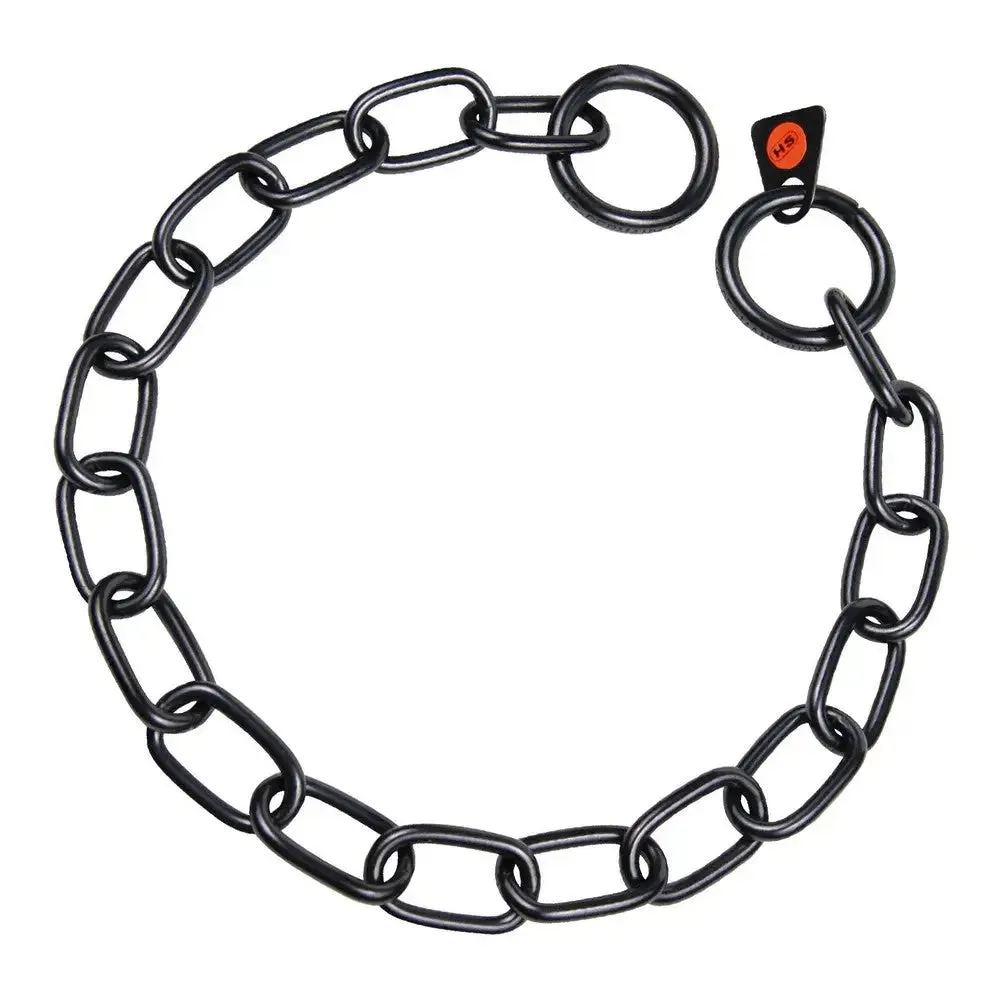 Dog Collar Hs Sprenger Black 3 Mm Links Semi-long (61 Cm)