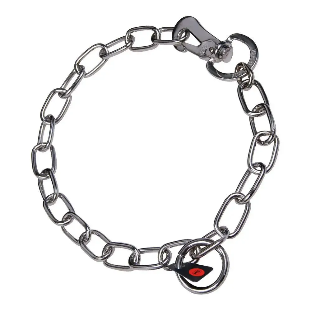 Dog Collar Hs Sprenger Silver 3 Mm Links Semi-long (65 Cm)