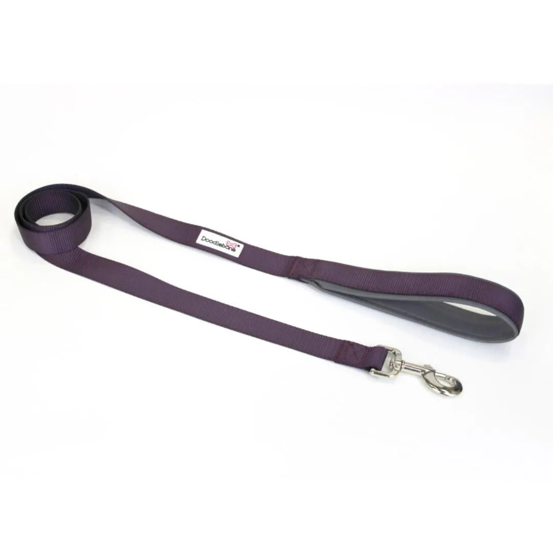 Doodlebone Padded Dog Collar - Burgundy