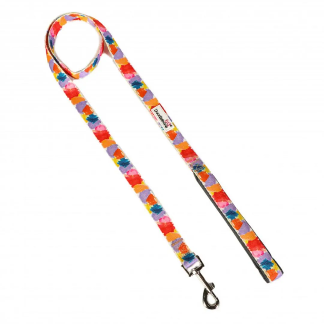 Doodlebone Padded Dog Collar - Watercolour
