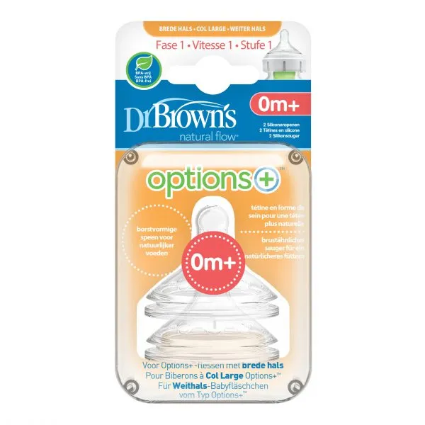 Dr. Brown's Options  Phase 1 wide neck bottle bottle teat 0m 