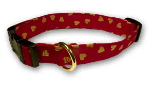Elmo's Closet Heart Of Gold Dog Collar