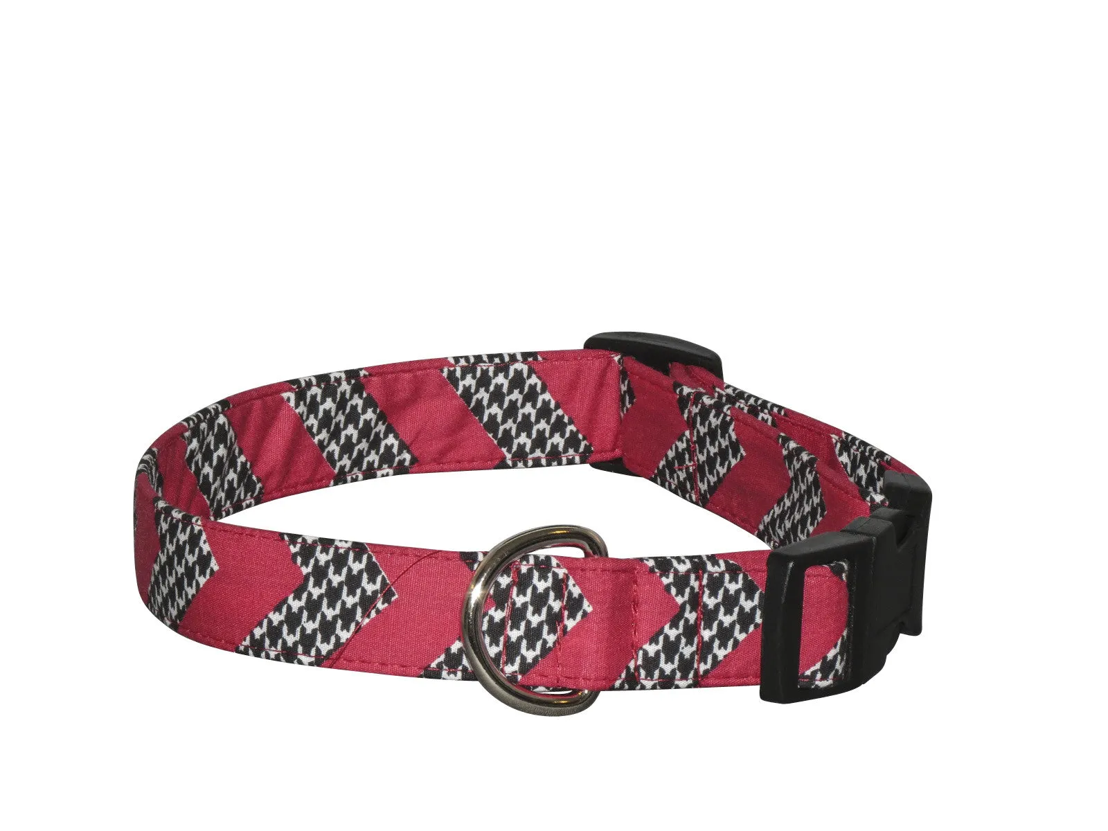 Elmo's Closet Houndstooth Chevron Dog Collar