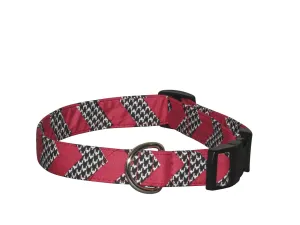 Elmo's Closet Houndstooth Chevron Dog Collar
