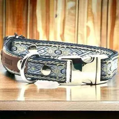 Engraved Cotton Dog Collar for Small Breeds