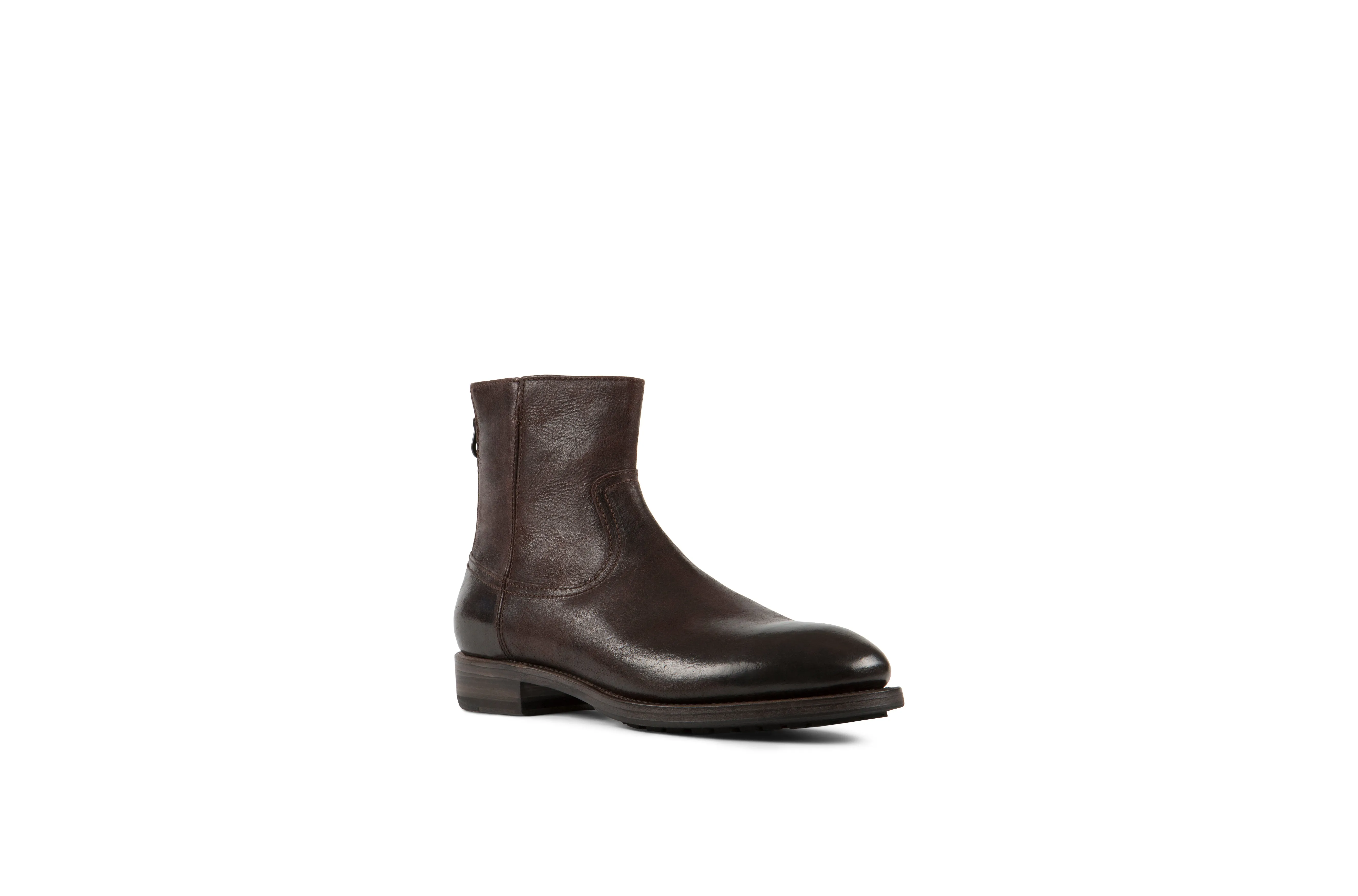 Flame Tmoro Reversed Cordovan Leather Zipper Boots