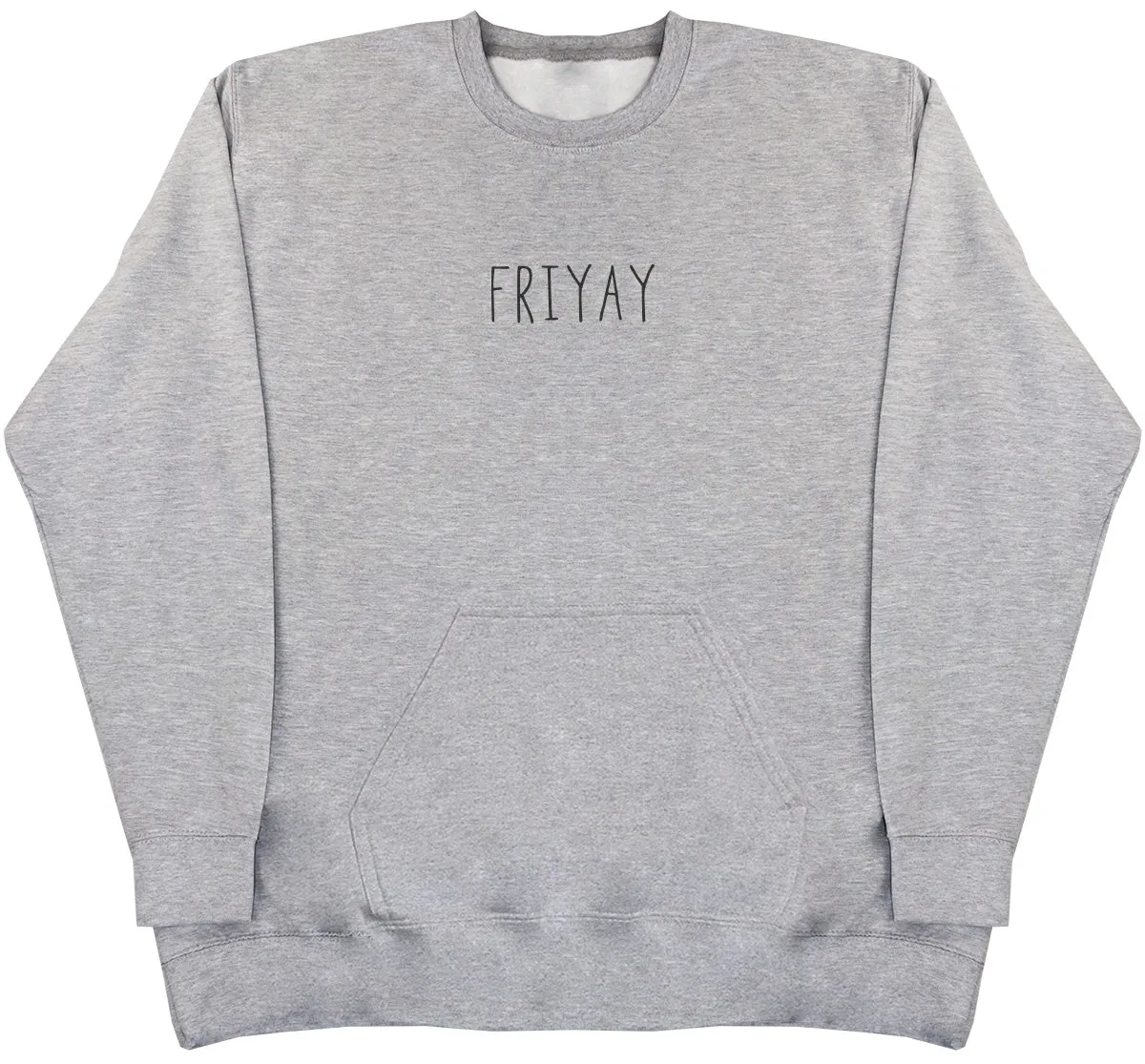 Friyay - Huge Oversized Hoodless Hoodie