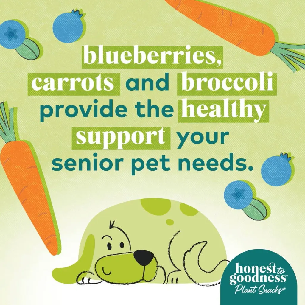 Honest To Goodness Golden Years Blueberry & Carrot Senior Care Treats For Dogs (8 oz)