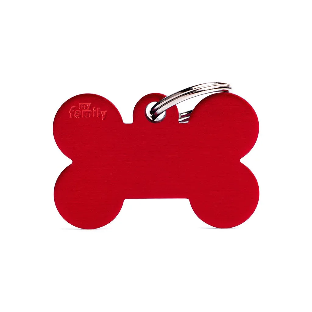 ID Tag - ID Tag Basic Collection Big Bone in Aluminum | Personalized Cat Dog Tag