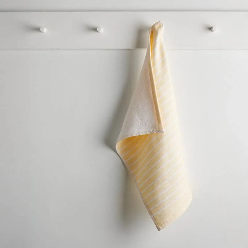 Imrie Cotton Terry Hand Towel (Melon) - Set Of Two