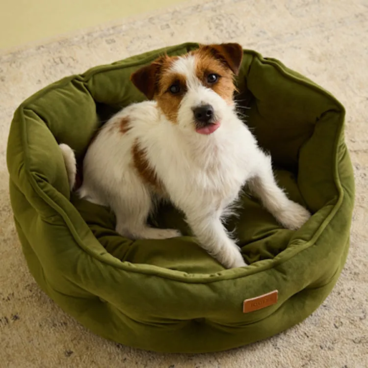 Joules Chesterfield Pet Bed - Khaki