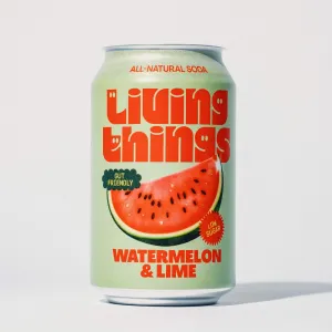 Living Things Watermelon & Lime All Natural Soda