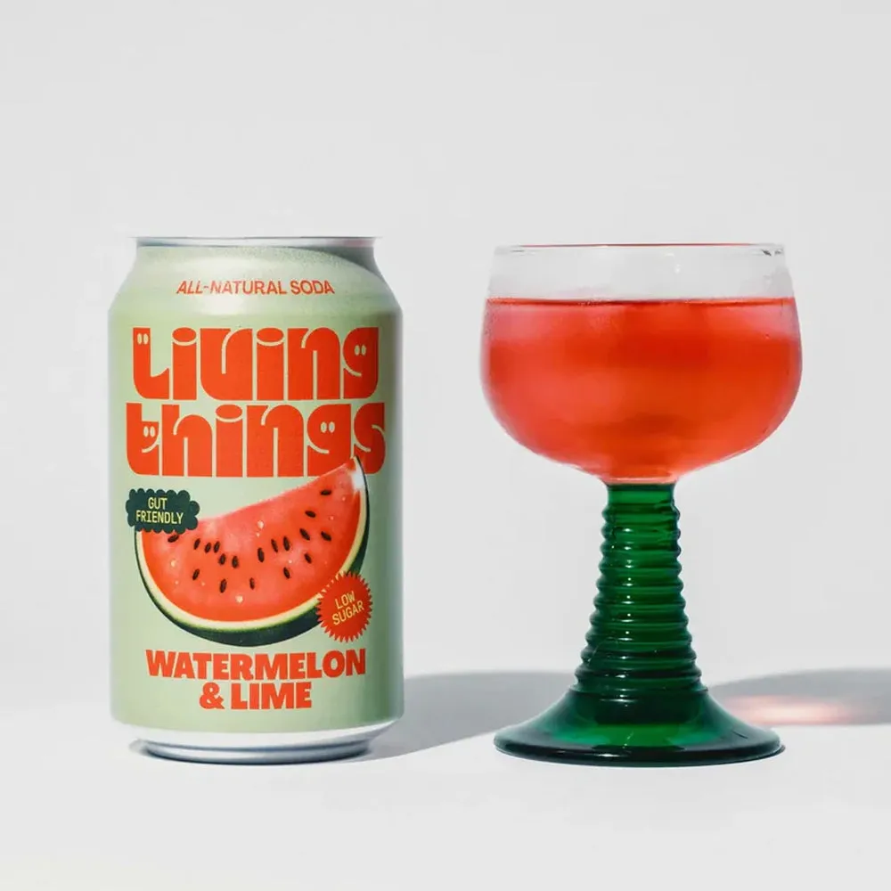 Living Things Watermelon & Lime All Natural Soda