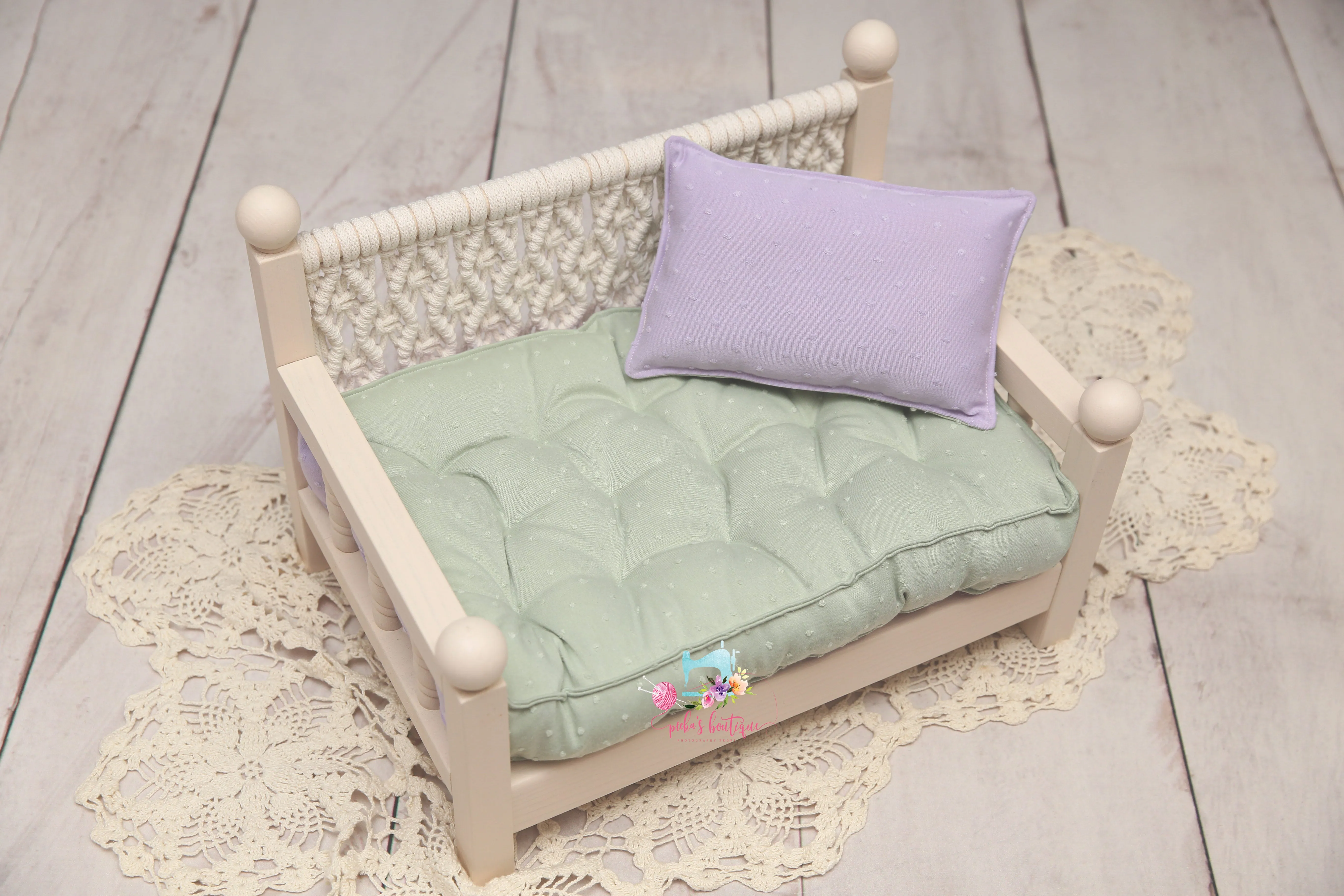 MADE TO ORDER- REVERSIBLE 2 Color Swiss Dots (12x19 IKEA Size)- NB Mattress